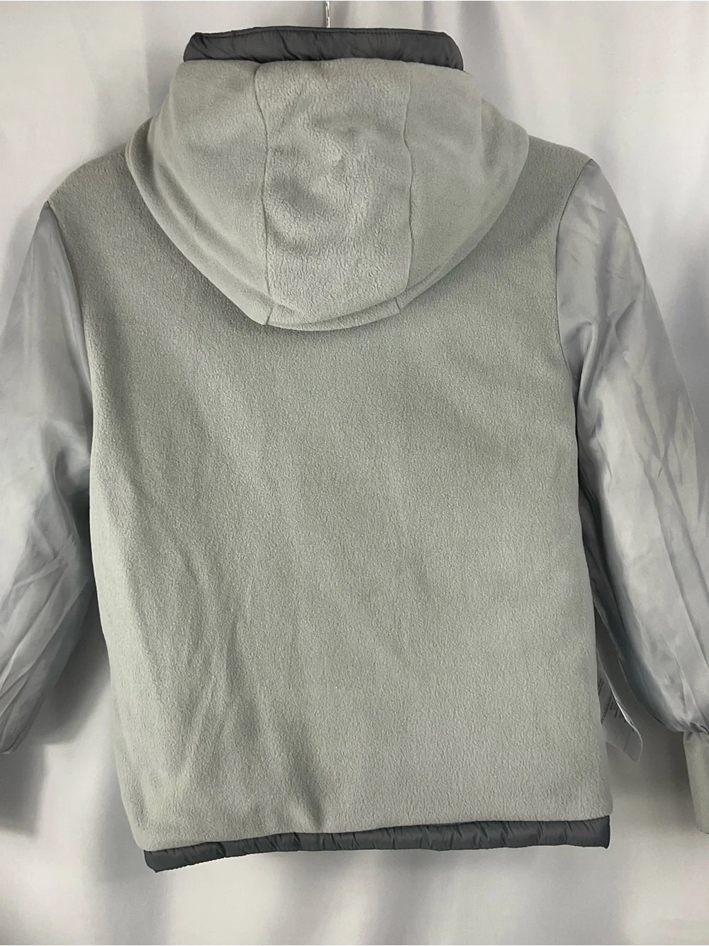 Spyder Boys Puffer Jacket Size 8 S Gray Polar Hooded Insulated NWT $149